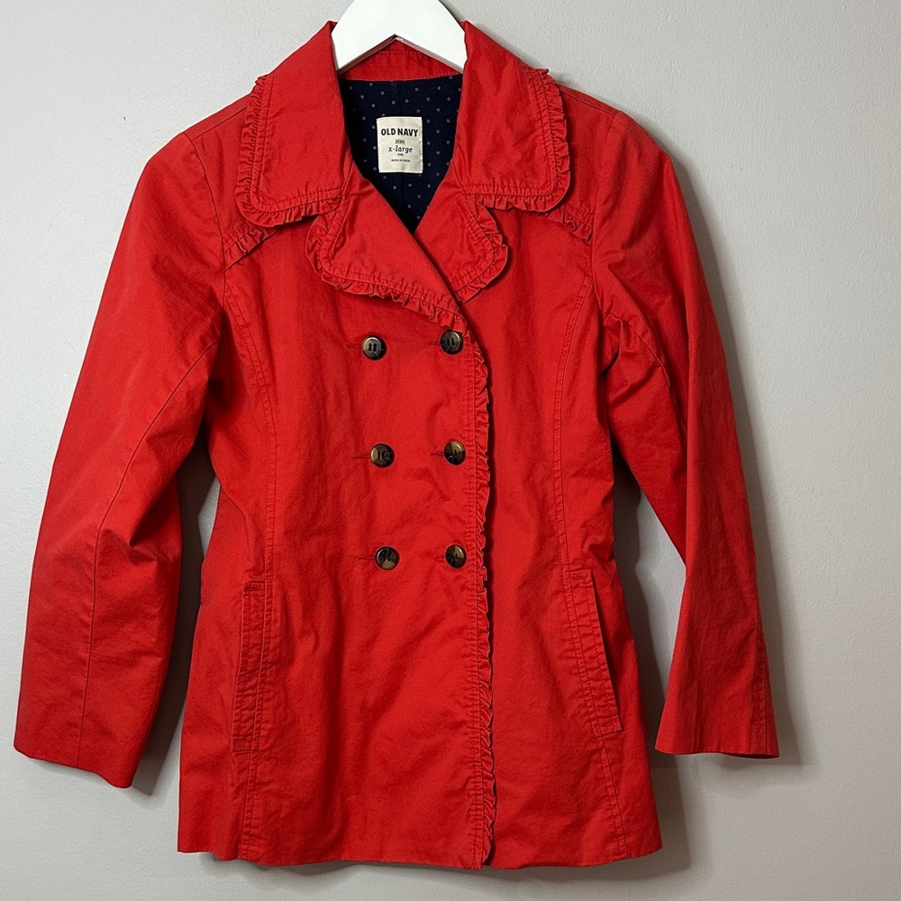 Old Navy Women's Red Double-Breasted Jacket